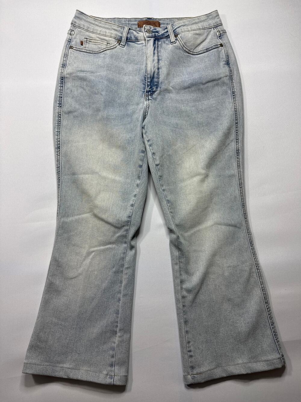 Judy Blue Women's Bootcut Blue Stretch Jeans - Size 14W‎ Short (31x25)